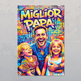Street art per papà – Poster personalizzato con effetto street art per la festa del papà