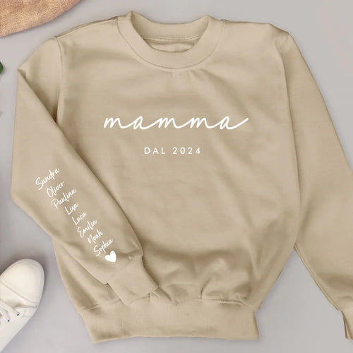 Maglione personalizzato La migliore Mamma con nomi in materiale premium morbido, ideale regalo Muttertag – Motiv 2
