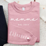 Maglione personalizzato La migliore Mamma con nomi, in morbido materiale premium, ideale come regalo per la festa – Motiv 3