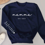 Maglione personalizzato La migliore Mamma con nomi in materiale premium morbido, ideale regalo Muttertag – Motiv 12