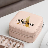 Écrin à bijoux rose en cuir PU avec personnalisation – fabriqué par Love & Faith
