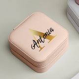 Écrin à bijoux rose en cuir PU avec personnalisation – fabriqué par Love & Faith