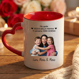 Tazza bicolore personalizzata La migliore mamma per mamma e nonna, design esclusivo bicolore – Motiv 14