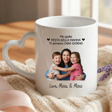 Tazza bicolore personalizzata La migliore mamma per mamma e nonna, design esclusivo bicolore – Motiv 16