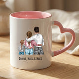 Tazza bicolore personalizzata con stampa panoramica per mamma e nonna – Ogni giorno – Motiv 22