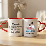 Tazza bicolore personalizzata con stampa panoramica per mamma e nonna – Ogni giorno – Motiv 23