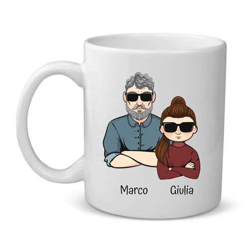 Tazza personalizzata Festa del Papà Tale padre con stampa nitida, adatta a lavastoviglie e microonde – Motiv 2