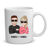 Tazza personalizzata per coppie San Valentino con stampa sublimazione Ti amo sempre di più – Motiv 3
