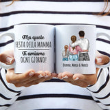 Tazza personalizzabile per genitori Ogni giorno con stampa nitida, adatta a lavastoviglie e microonde