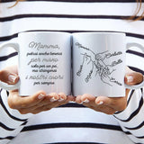 Tazza personalizzabile Per sempre per genitori con nome, stampa nitida, adatta lavastoviglie e microonde
