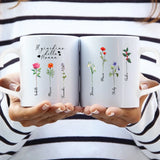 Tazza personalizzabile per nonni Il giardino della nonna, con stampa nitida e design personalizzato – Motiv 4