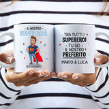 Tazza personalizzabile Super Papà per caffè e tè, regalo decorativo per papà