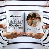 Tazza personalizzabile per Festa del Papà con stampa nitida, adatta a caffè e tè