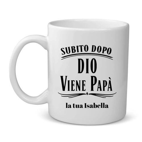 Tazza personalizzabile per genitori Subito dopo Dio con stampa in sublimazione – Motiv 2