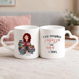 Regalo personalizzato - tazza bianca con manico a forma di cuore e nome personalizzato - realizzata da Love & Faith
