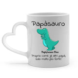 Tazza personalizzata Papasaurus per genitori - caffè tè con stampa sublimazione – Motiv 5