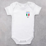 Body bebè personalizzato calcio con design tifosi calcio, materiale morbido confortevole – Motiv 2