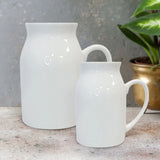 Vaso personalizzato bianco con fiori e nomi per mamme e nonne, decorazione floreale a tema giardino – Motiv 3