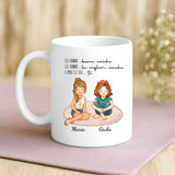 Regalo personalizzato - tazza bianca con frase e nome personalizzati - realizzata da Love & Faith